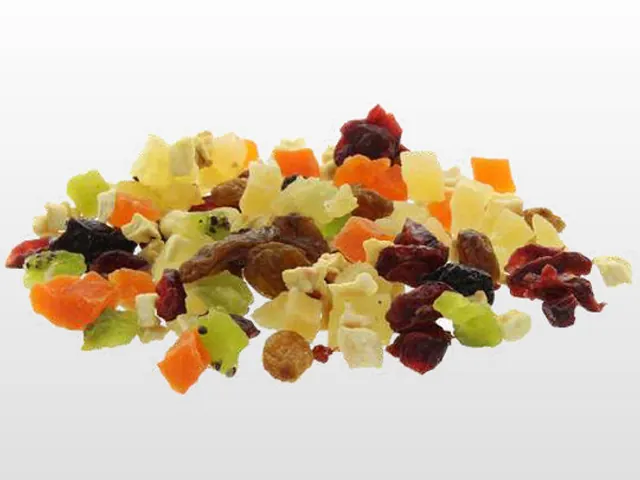 Mezcla de fruta tropical deshidratada